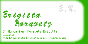 brigitta moravetz business card